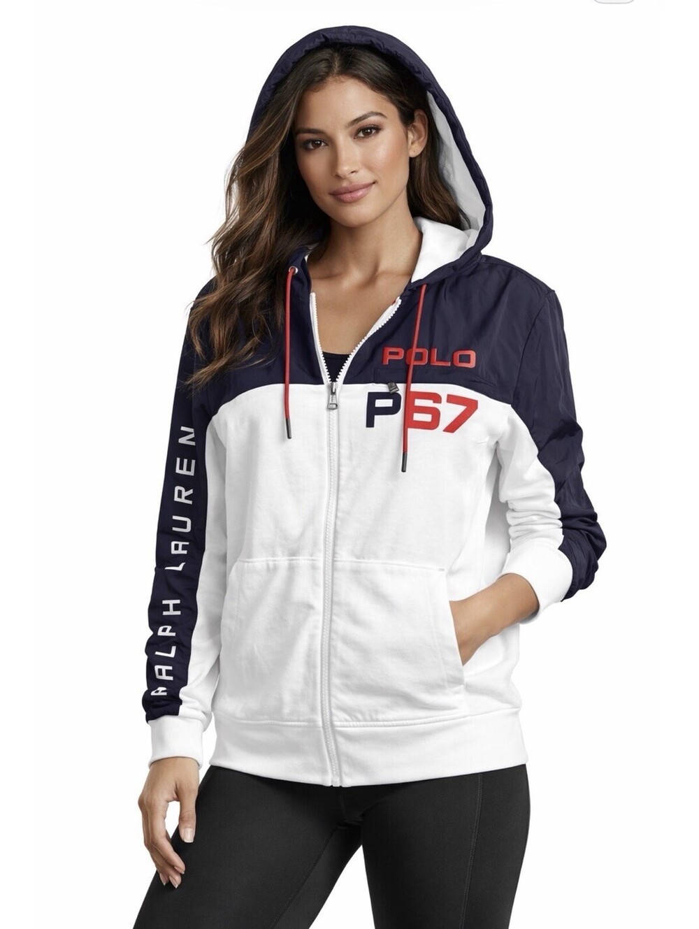 Polo Ralph Lauren P67 Women's M Full Zip Hoodie Jacket
